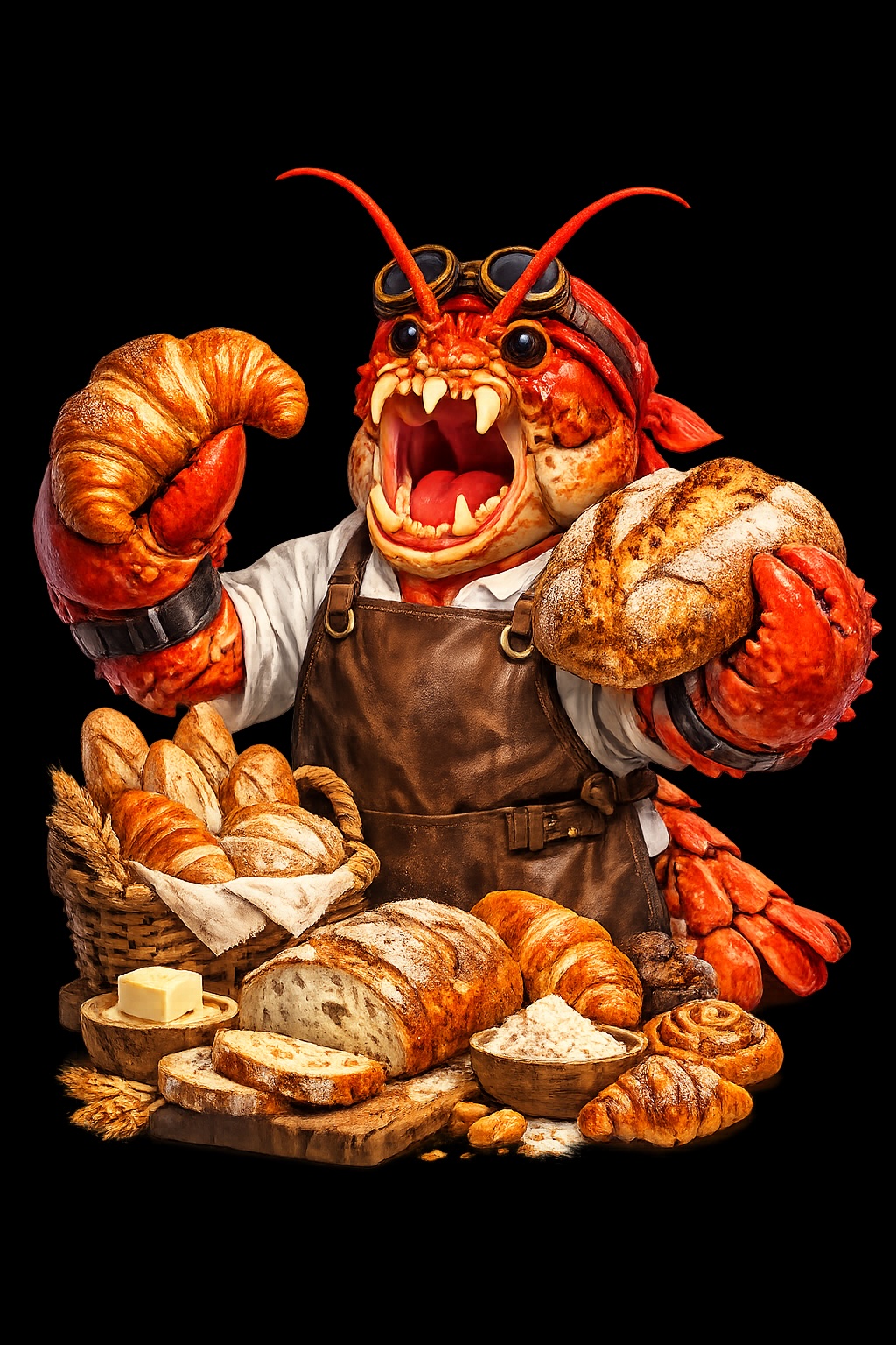 Lobster Bread mascot