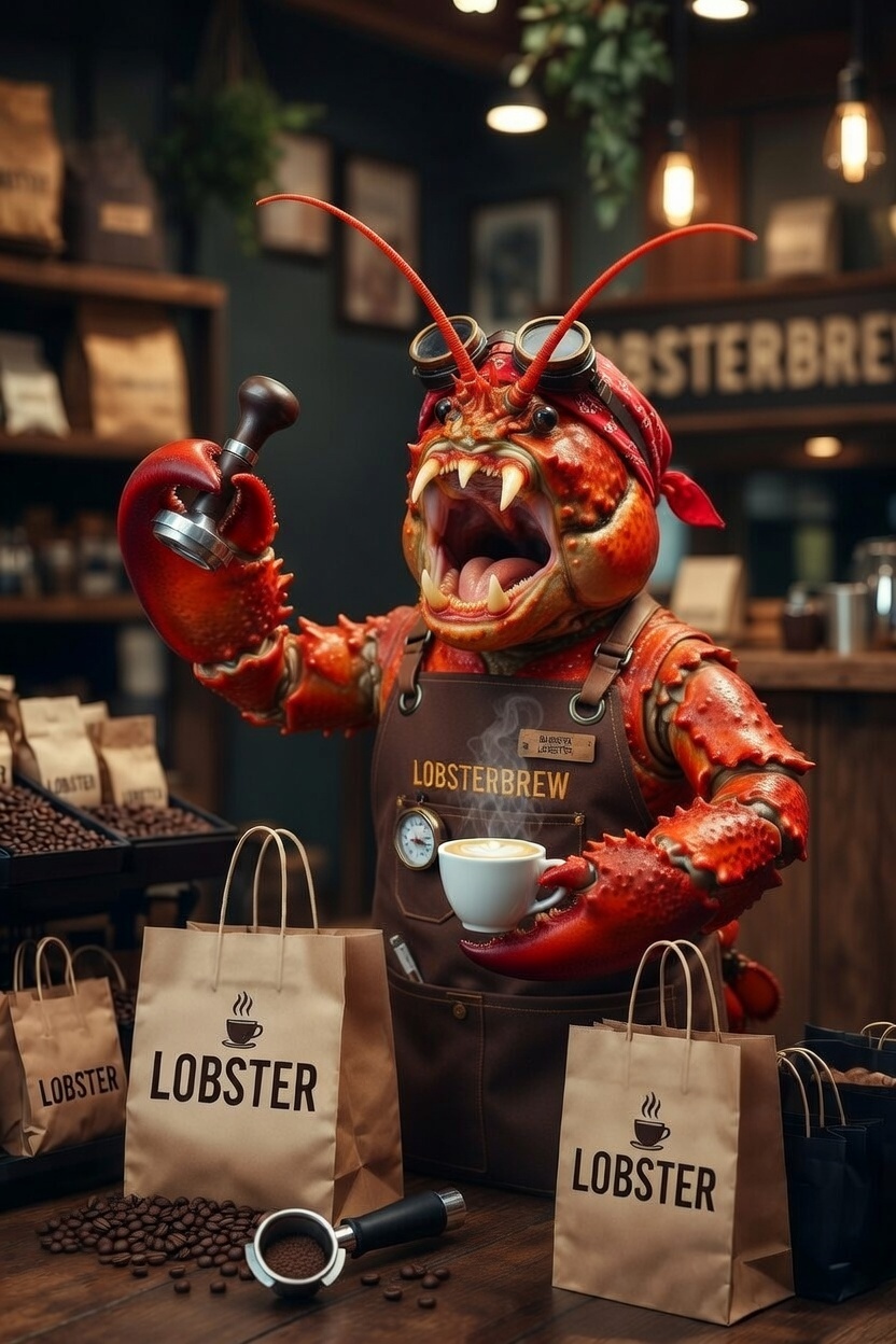 Lobster Brew mascot