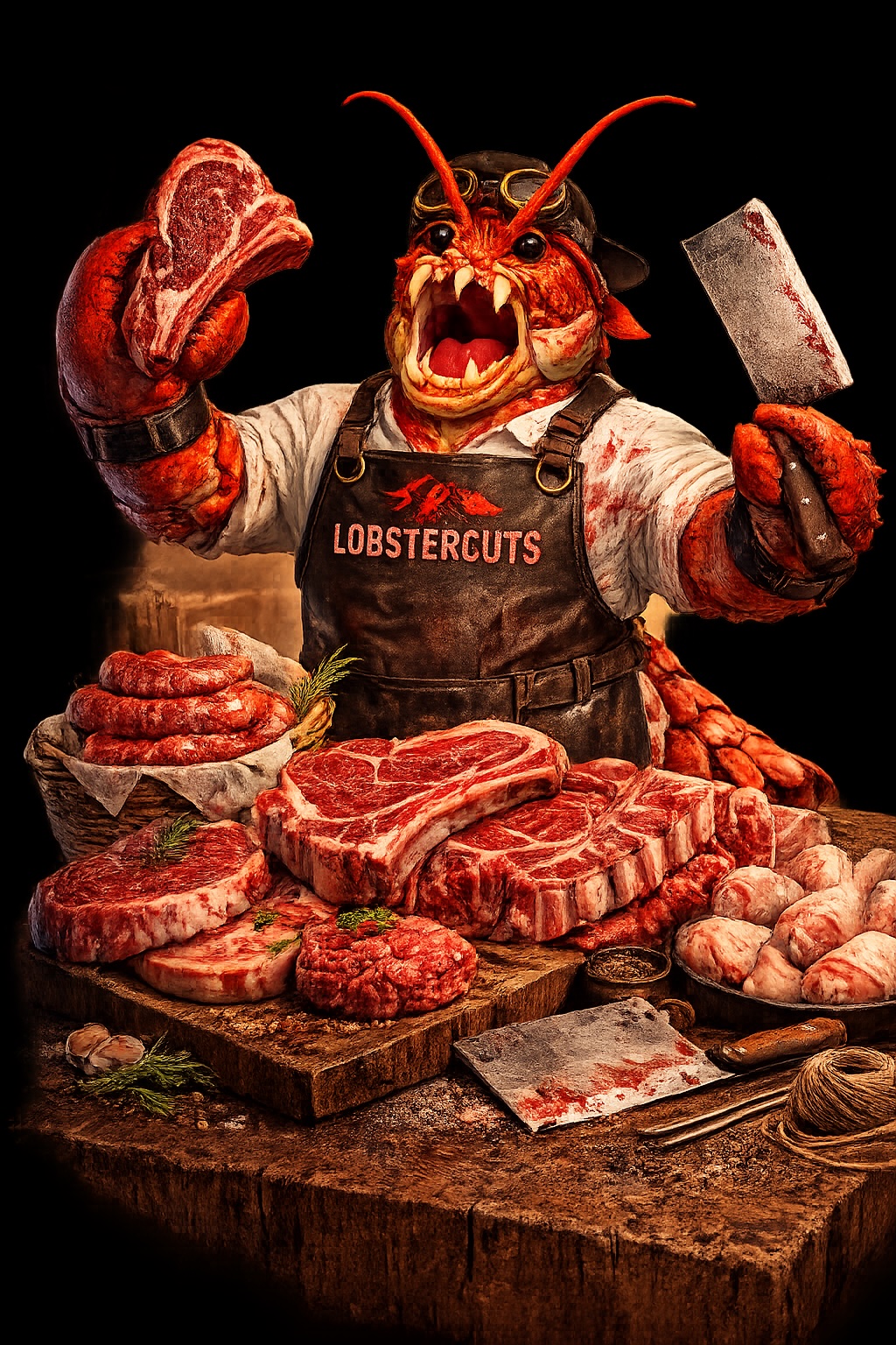 Lobster Cuts mascot