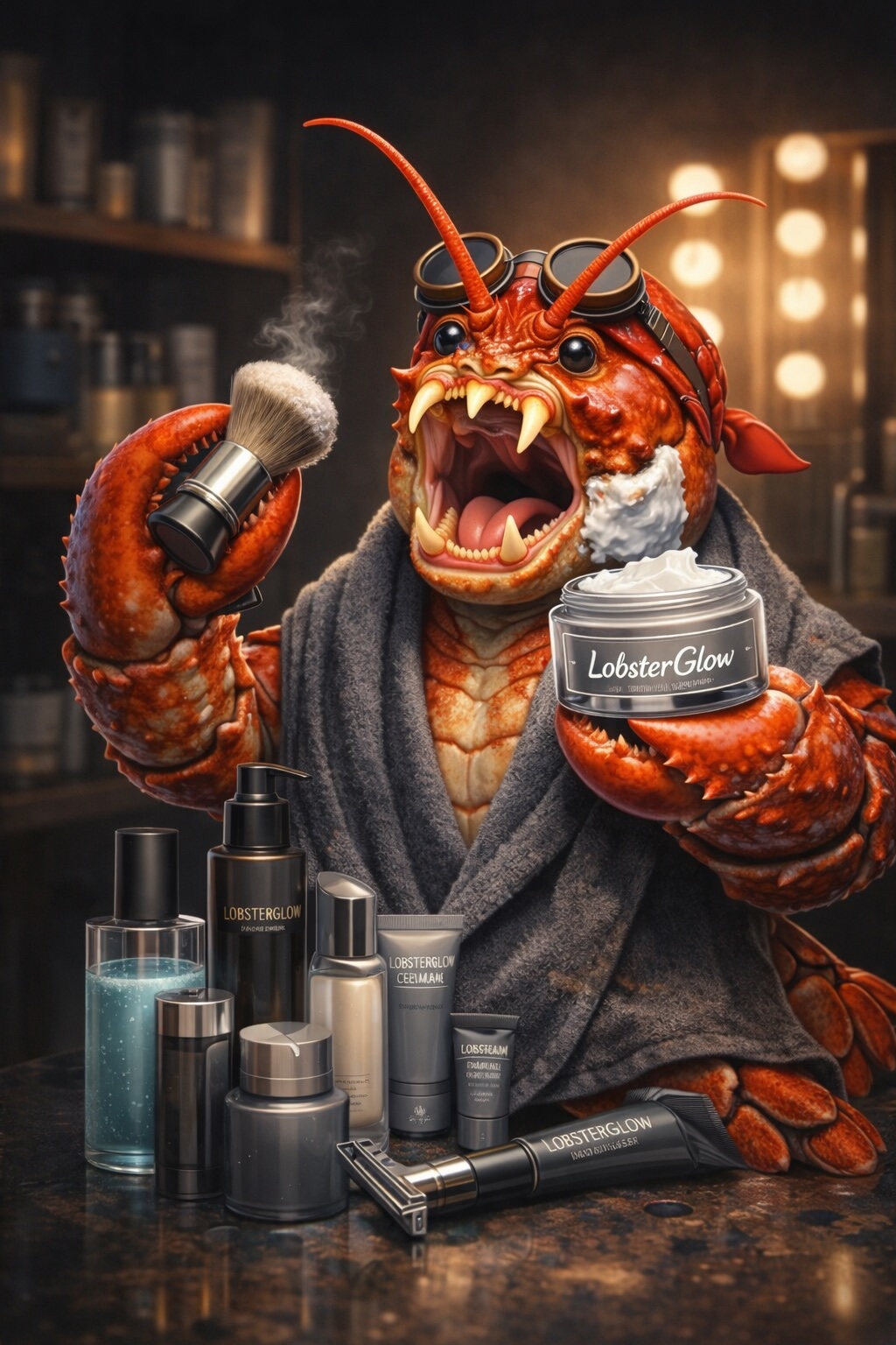 Lobster Glow mascot