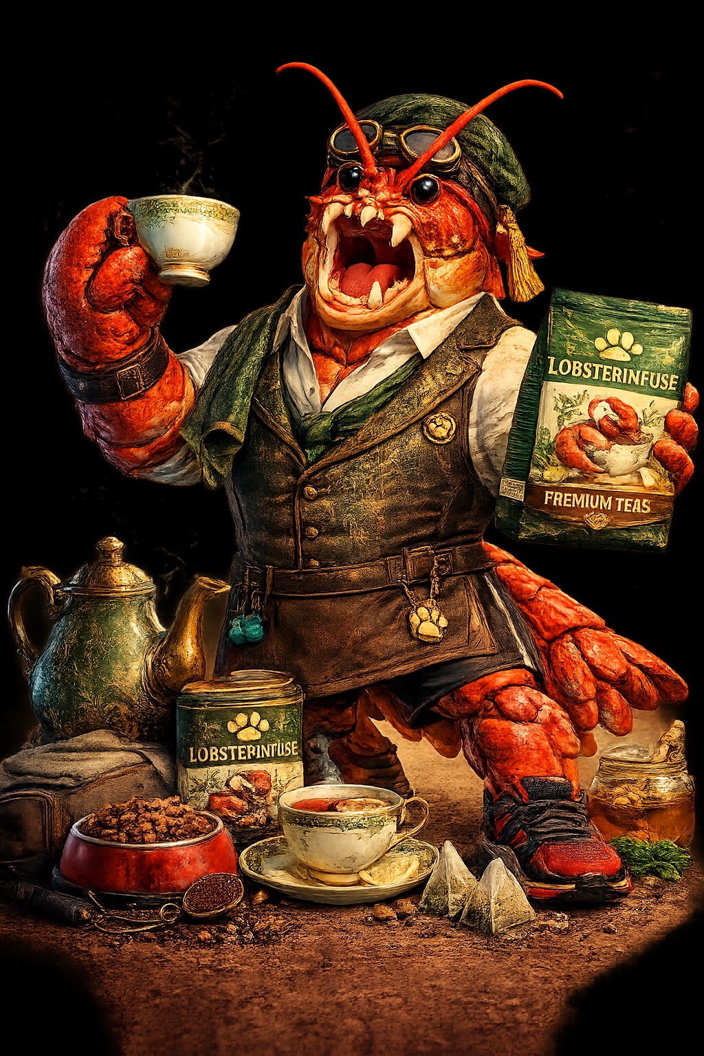 Lobster Infuse mascot